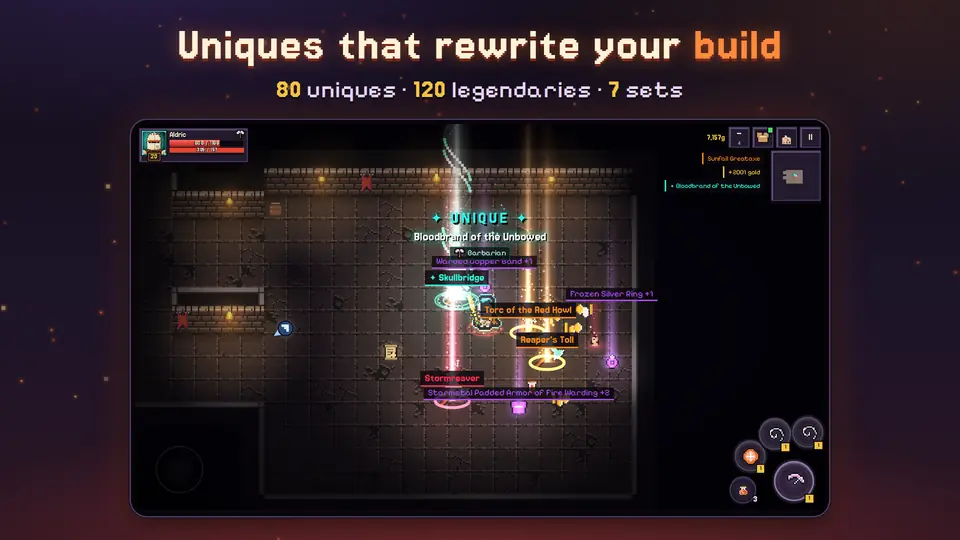 Walking through a pile of uniques and legendaries