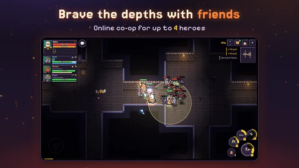 An online co-op party of four