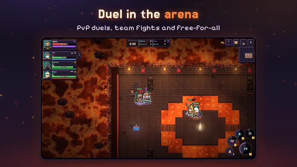A PvP arena match